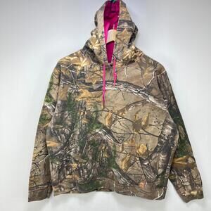 Vintage Y2K Realtree Camo Hoodie Women's Large